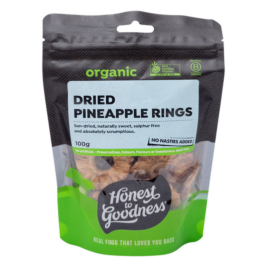 Honest To Goodness  Organic Dried Pineapple Rings