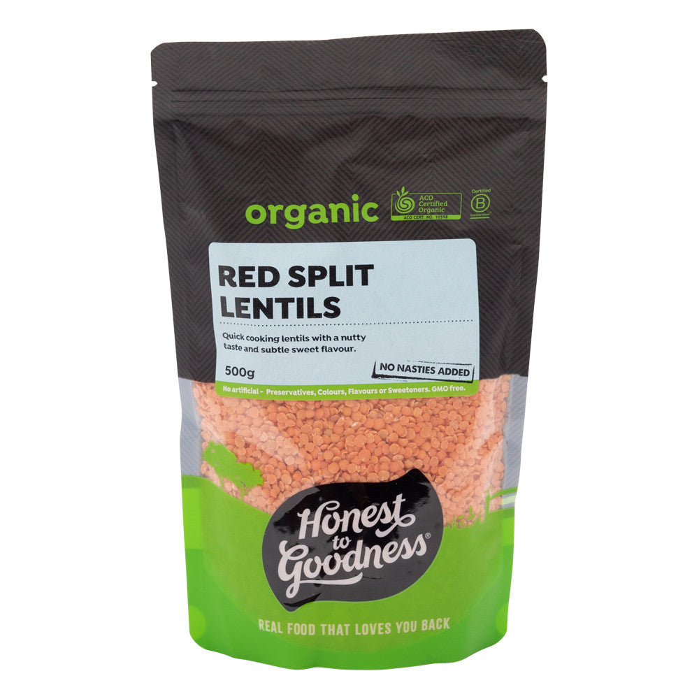 Honest To Goodness Organic Red Split Lentils