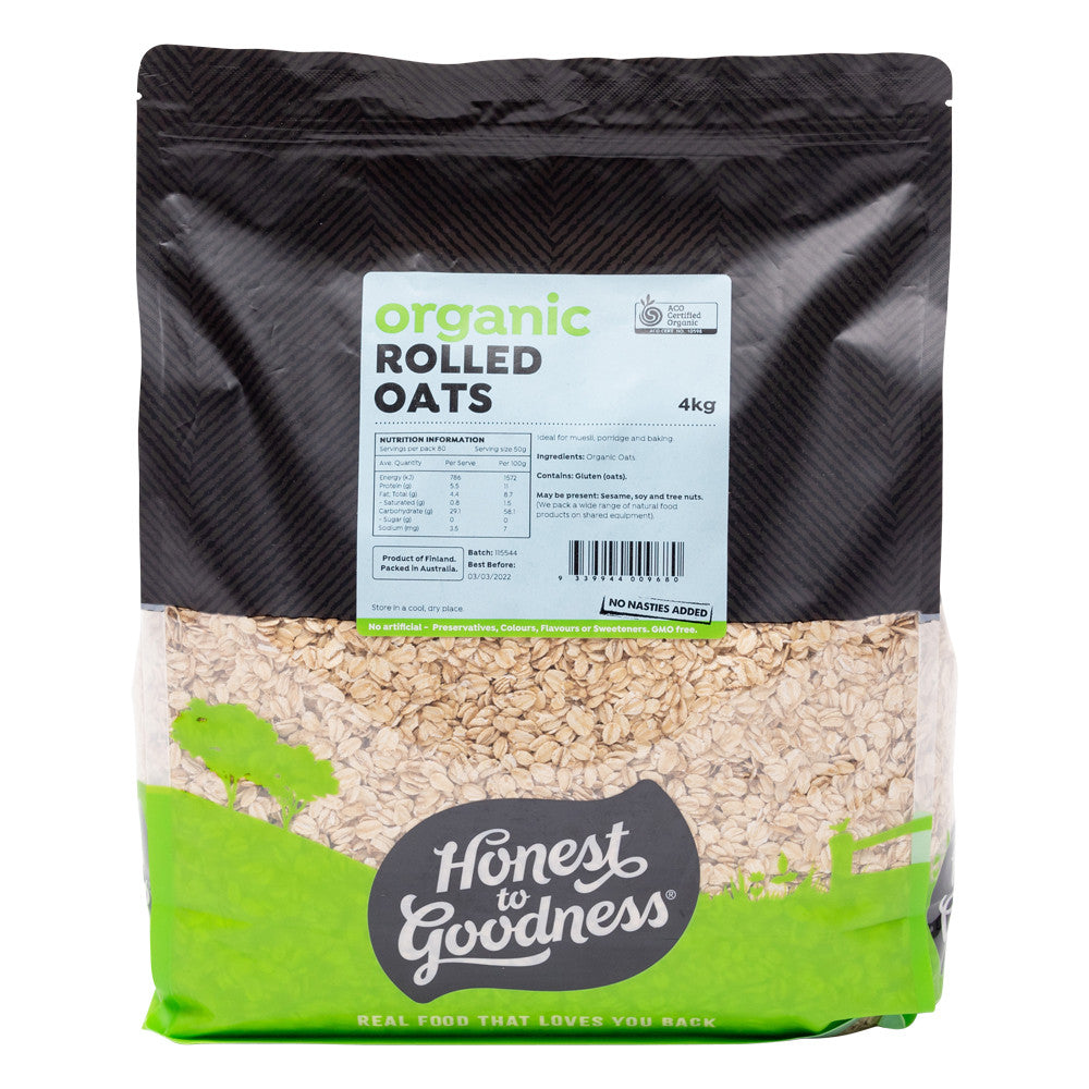 Honest To Goodness Organic Rolled Oats