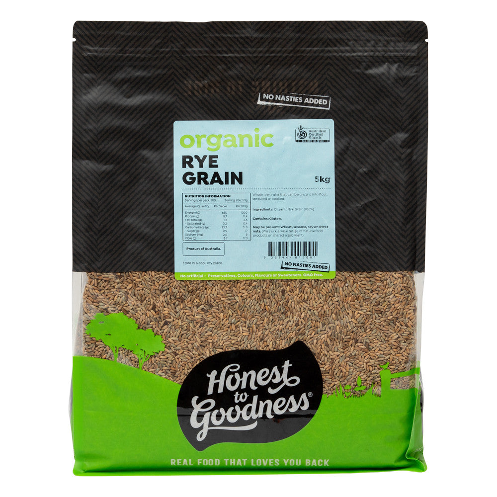 Honest To Goodness Organic Rye Grain