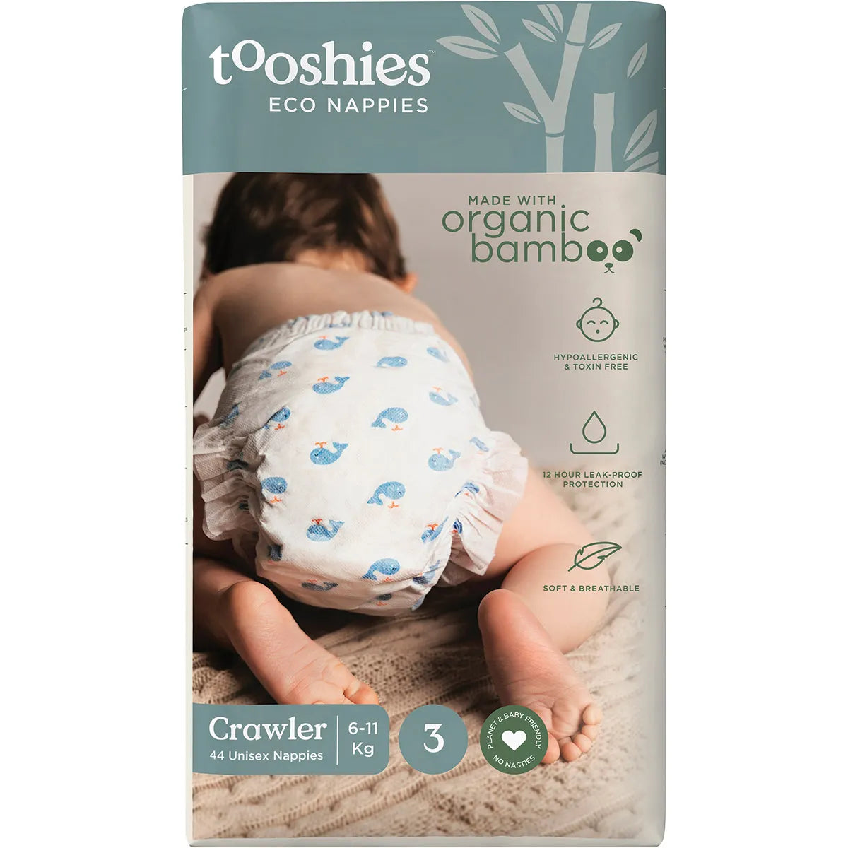 Tooshies Eco Nappies // Size 3 Crawler // 6-11kg