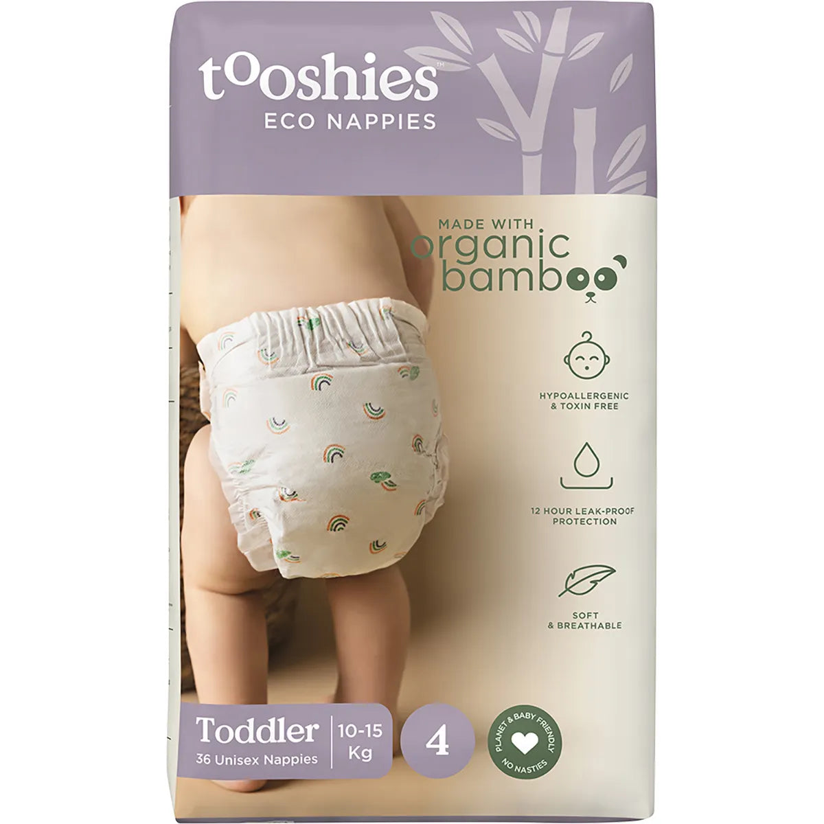 Tooshies Eco Nappies // Size 4 Toddler // 10-15kg