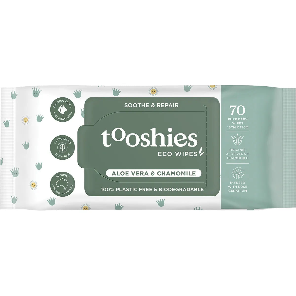 Tooshies Pure Baby Wipes // Aloe Vera & Chamomile