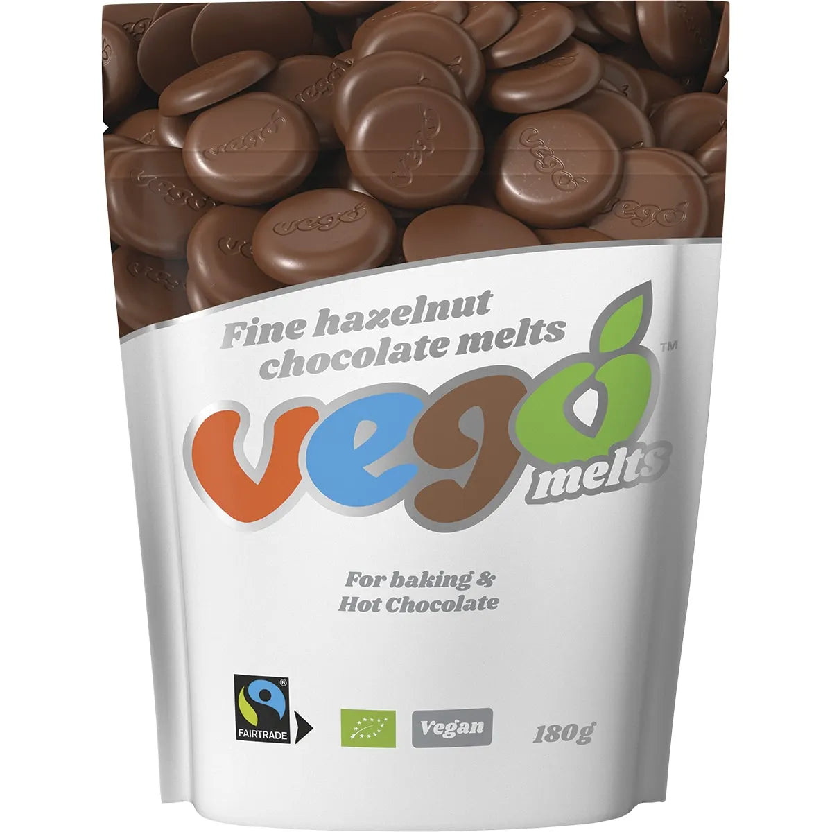 Vego Organic Chocolate Melts Fine Hazelnut