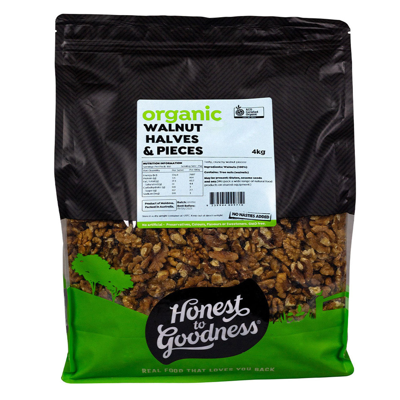 Honest To Goodness Organic Walnut Halves & Pieces