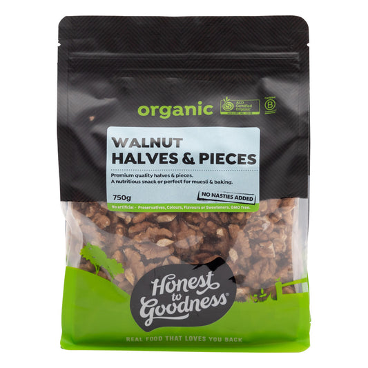 Honest To Goodness Organic Walnut Halves & Pieces