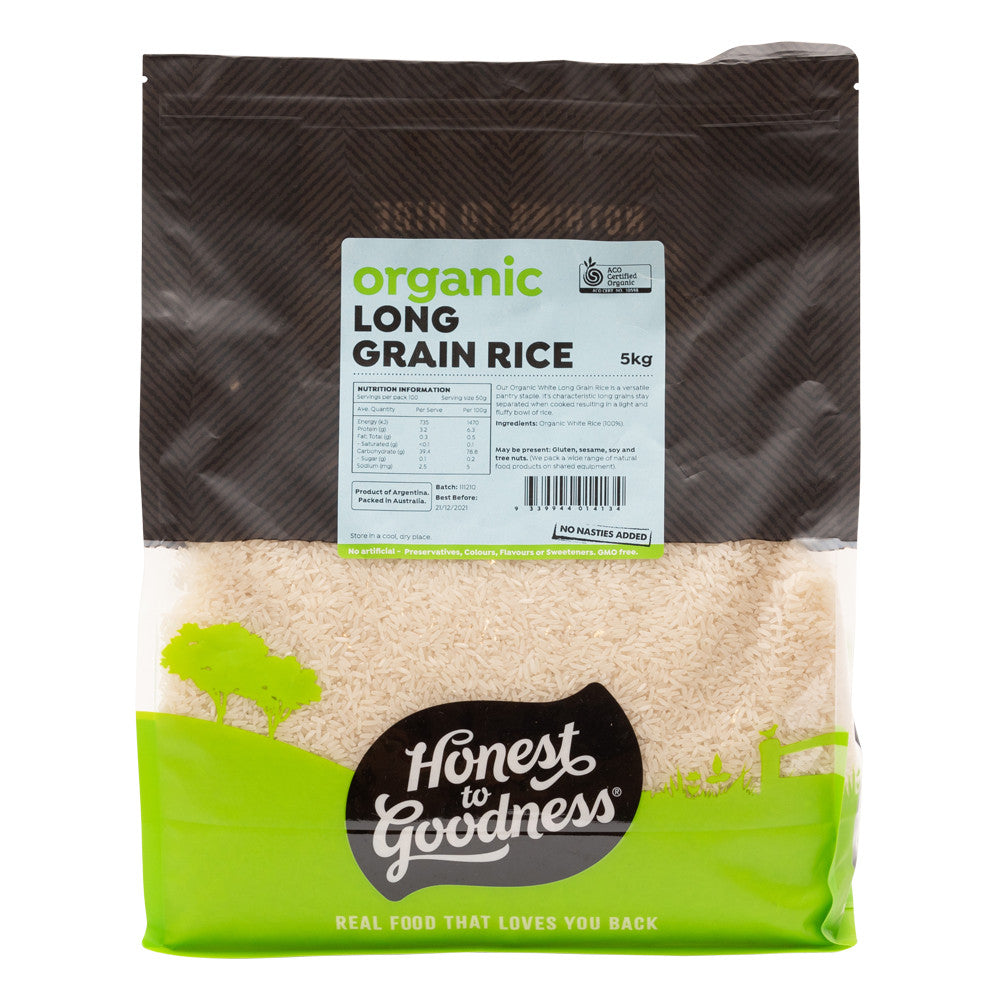 Honest To Goodness Organic White Long Grain Rice