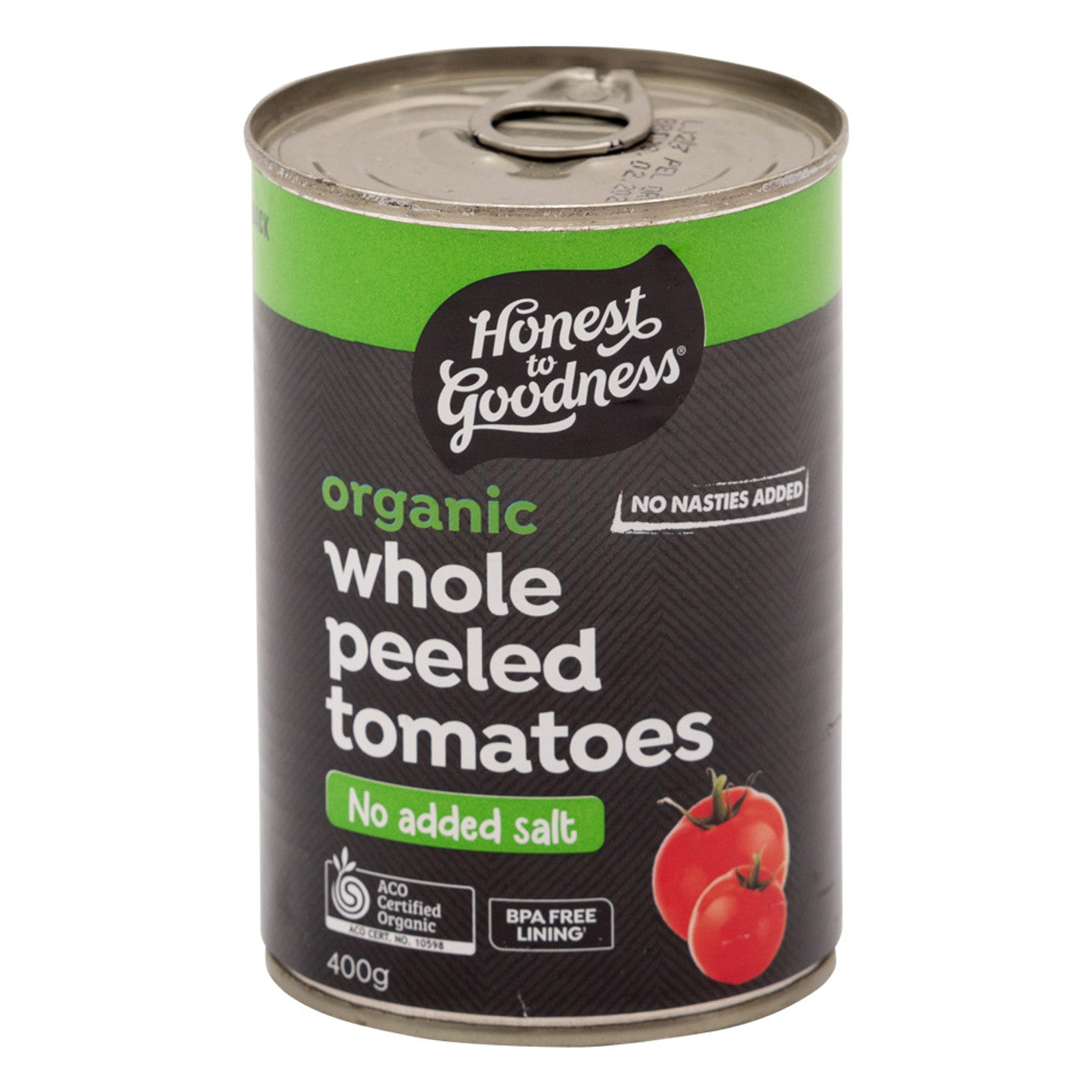 Honest To Goodness  Organic Whole Peeled Tomatoes