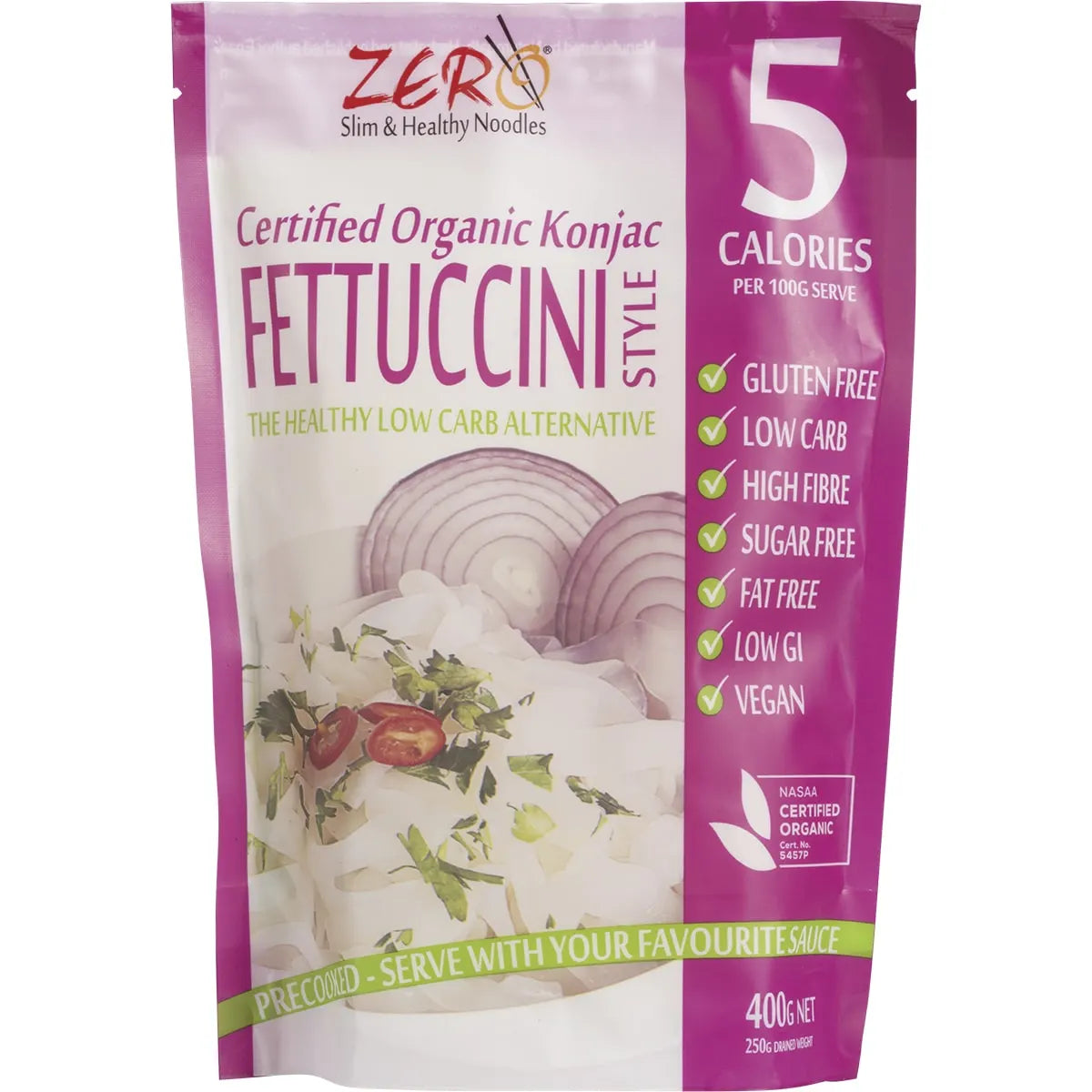 Zero Slim & Healthy Certified Organic Konjac Fettuccini Style