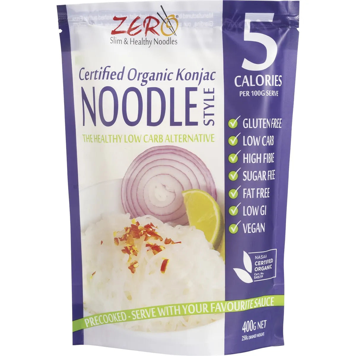 Zero Slim & Healthy Certified Organic Konjac Noodles Style