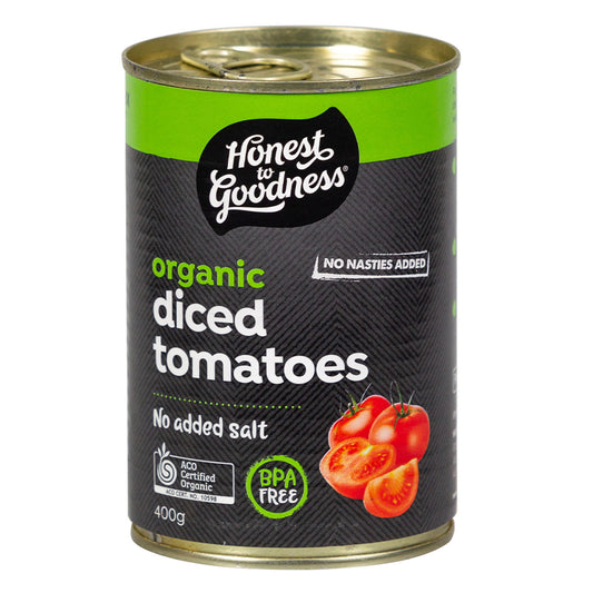 Honest To Goodness Organic Diced Tomatoes