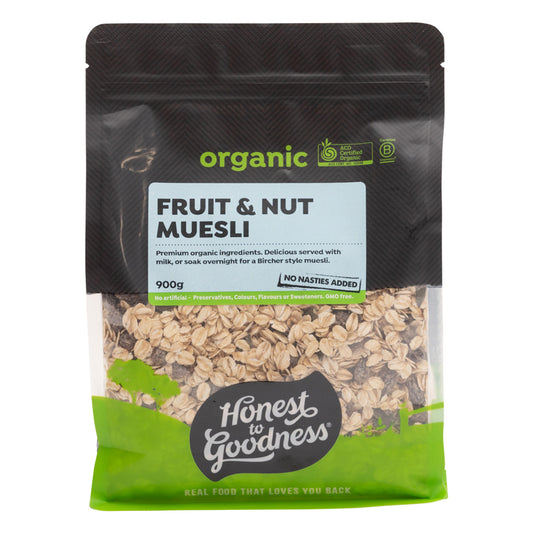 Honest To Goodness Organic Fruit & Nut Muesli