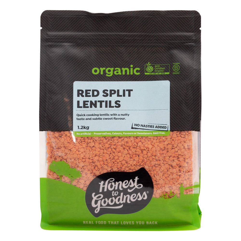 Honest To Goodness Organic Red Split Lentils