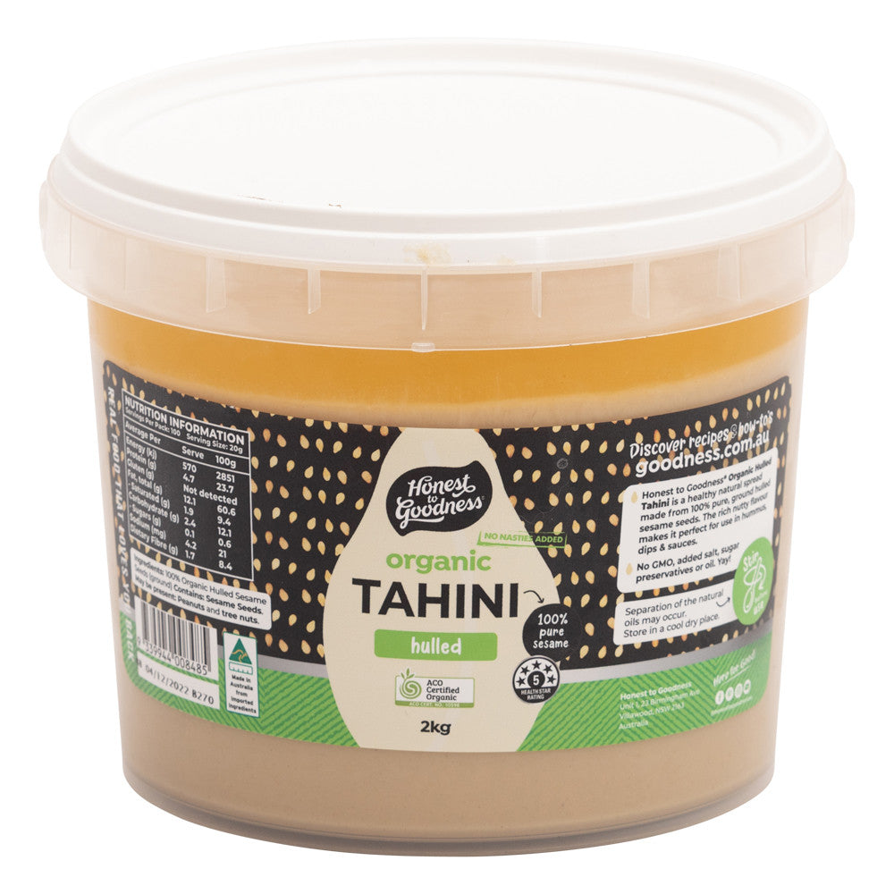 Honest To Goodness Organic Hulled Tahini