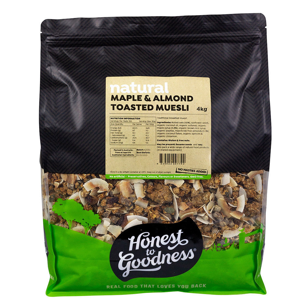 Honest To Goodness Maple & Almond Toasted Muesli