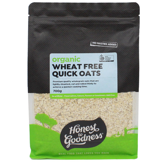 Honest To Goodness Organic Wheat Free Quick Oats (Gluten Tested)